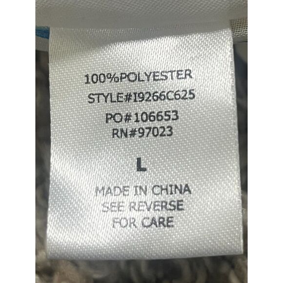 Miken Women's Swimsuit Cover Up White Aztec Large Adjustable - Picture 9 of 10